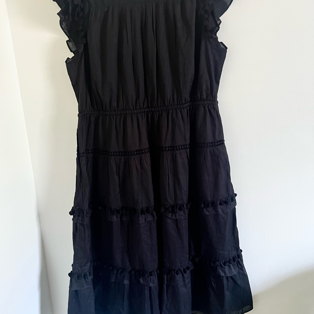 Black midi dress